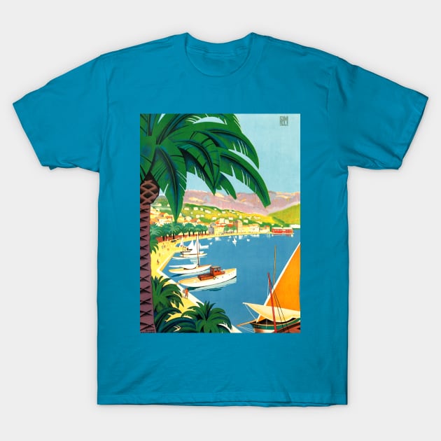 Vintage Travel Poster Art - Carribean Island T-Shirt by Starbase79